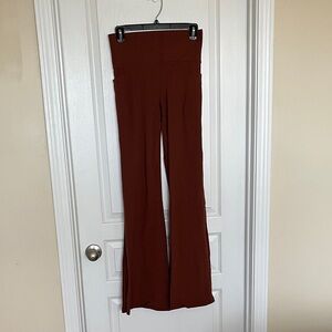 Athleta High-Waisted Flare Pants in Rich Brown- Medium Tall